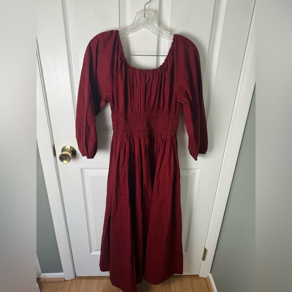 Doen Quintessa Dress in Deep Crimson M - Picture 5 of 7